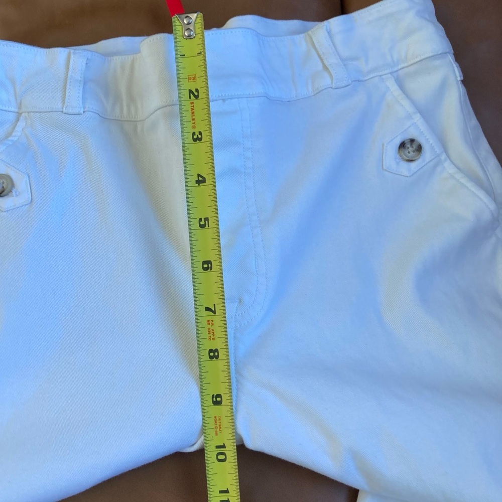 🥥 SPANX White High Rise Cropped Wide Leg Pants Ankle Length L - Picture 8 of 11